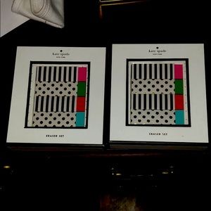 Authentic Kate Spade Eraser Set